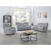 Bravo Reclining Living Room Set (Stone Light Gray)