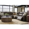 ModZ Chocolate Modular Power Reclining Sectional Set