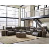 ModZ Chocolate Modular Power Reclining Sectional Set