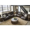 ModZ Chocolate Modular Power Reclining Sectional Set