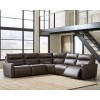 ModZ Chocolate 5-Piece Power 3-Recliner Corner Sectional