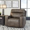 Game Plan Concrete Wide Seat Power Recliner