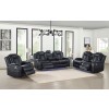 Orion Power Reclining Living Room Set w/ Power Headrests (Black)