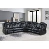 Orion II Power Reclining Sectional w/ Power Headrests (Black)