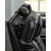 Boyington Black Power Reclining Living Room Set w/ Air Massage System and Heating