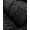 Boyington Black Power Reclining Living Room Set w/ Air Massage System and Heating