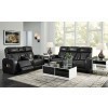 Boyington Black Power Reclining Living Room Set w/ Air Massage System and Heating