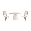 Weekender Mackinaw Round Dining Room Set w/ Upholstered Chairs