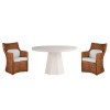 Weekender Mackinaw Round Dining Room Set w/ Montego Arm Chairs