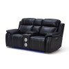 Fusion Power Reclining Console Loveseat