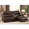 Hallstrung Chocolate Small Power Reclining Sectional
