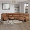 Kyra Saddle Modular Power Reclining Sectional w/ Power Headrests, Massage and Heat