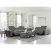 Texline Gray Power Reclining Living Room Set w/ Adjustable Headrests