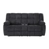 U6000 Black Reclining Living Room Set
