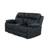 U6026 Black Reclining Living Room Set w/ LED