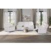 U6026 White Reclining Living Room Set w/ LED