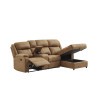 U6980 Brown Reclining Sectional