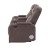 U8000 Brown Power Reclining Living Room Set w/ LED