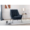 U8933 Leather Accent Chair (Navy)