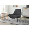 U8949 Leather Accent Chair (Dark Grey)