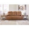 Tryanny Butterscotch Power Reclining Sofa w/ Adjustable Headrests