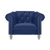 Emma Crystal Chair (Blue)
