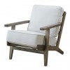 Metro Accent Chair (Taupe/ Antique Wood)