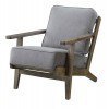 Metro Accent Chair (Slate/ Antique Wood)