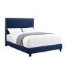 Erica Queen Upholstered Bed (Blue)