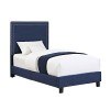 Erica Youth Upholstered Bed (Blue)