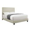 Erica Queen Upholstered Bed (Natural)
