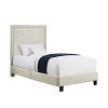Erica Youth Upholstered Bed (Natural)