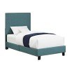 Erica Youth Upholstered Bed (Teal)