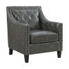 Tiffany Accent Chair (Magnetite)