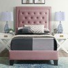 Tiffany Youth Upholstered Bed (Blush)