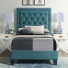 Tiffany Youth Upholstered Bed (Marine Blue)