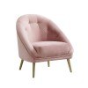 Trinity Accent Chair (Blush/ Gold)