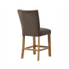Artemis Brown Velvet Counter Height Chair (Set of 2)