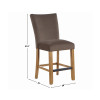 Artemis Brown Velvet Counter Height Chair (Set of 2)