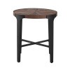 Chevron Round End Table