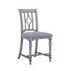 Plymouth Upholstered Counter Height Chair (Grey) (Set of 2)