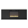 Cadmori 63-inch TV Stand w/ Electric Fireplace