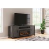 Montillan Extra Large TV Stand w/ Fireplace