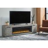 Naydell Extra Large TV Stand w/ Fireplace