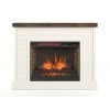 Washington Electric Fireplace Mantel (Jasmine White)