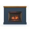 Washington Electric Fireplace Mantel (Blue Denim)