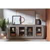 Paige 74 Inch Console w/ 4 Doors (Heather Grey)