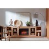 Paige 97 Inch Fireplace Console (Cashew)