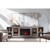 Paige 97 Inch Fireplace Console (Heather Grey)