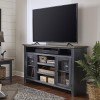 Eastport 65 Inch Highboy Console w/ 2 Doors (Drifted Black)